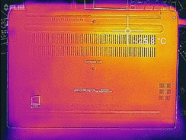 Thermal profile, idle (underside)