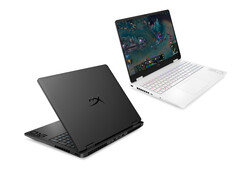 O novo HP Omen 16 em suas duas opções de cores de lançamento. (Fonte da imagem: HP)