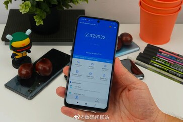 Xiaomi Mi 10T Lite - Pontuação AnTuTu. (Fonte da imagem: @StationChat)