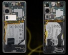 O Sony Xperia 1 VI (esquerda) e o Xperia 1 V (direita) mostram quanto espaço a bateria ocupa. (Fonte da imagem: WekiHome/Unsplash - editado)