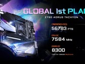 Gigabyte afirma que seu novo mobo é um recordista. (Fonte: Gigabyte)