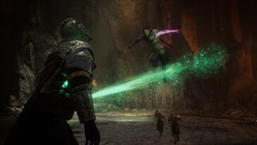 Uma imagem que mostra uma batalha em Echoes of the End: Enhanced Edition.