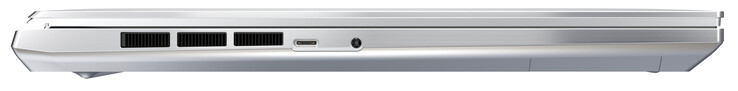 Esquerda: USB 3.2 Gen 2 (USB-C, DisplayPort), conector de áudio