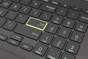A chave colorida Enter é uma característica superficial introduzida pela primeira vez nos modelos VivoBook 2020