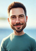 Imagem gerada com o Portrait Studio AI no modo "desenho animado 3D".