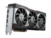 $50 a menos em comparação com o RTX 3080 MSRP lhe dará um desempenho raster ligeiramente mais rápido e 16 GB de VRAM, mas não exatamente no desempenho de traçado de raios parciais. (Fonte de imagem: AMD)