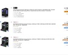 Os PCs pré-montados com Radeon RX 9070 e 9070 XT foram listados na Newegg. (Fonte da imagem: @Olrak29_ via X)