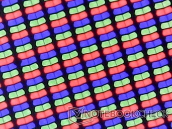 A matriz de subpixels brilhantes não mostra problemas de granulosidade