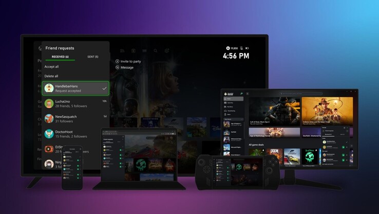A nova experiência do Xbox App Home deve tornar as coisas muito mais consistentes nas várias plataformas em que o aplicativo está disponível. (Fonte da imagem: Microsoft)