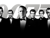 Uma imagem de atores proeminentes que interpretaram James Bond (fonte da imagem: Amazon MGM Studios)