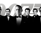 Uma imagem de atores proeminentes que interpretaram James Bond (fonte da imagem: Amazon MGM Studios)