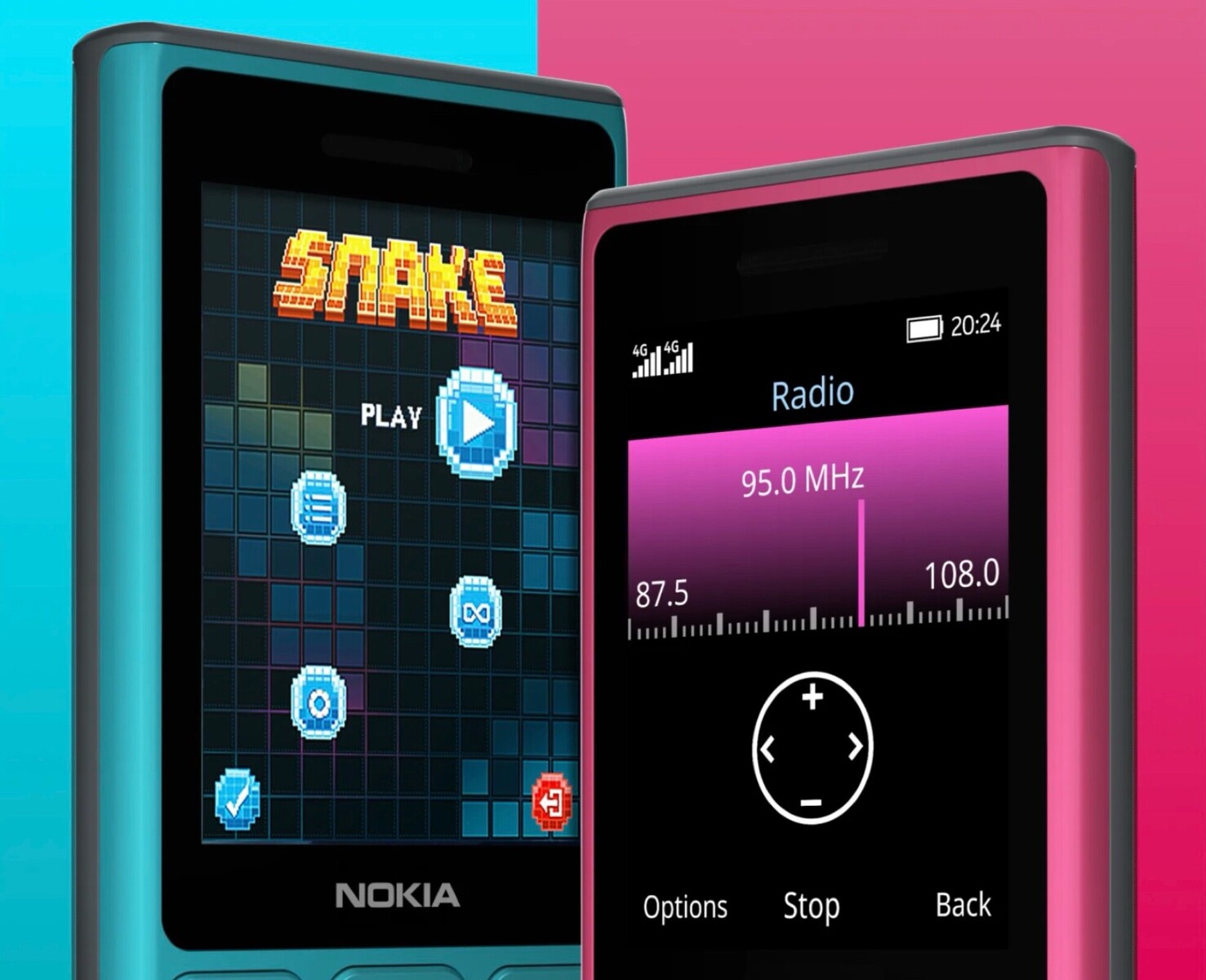 Nokia 108 4G (2024) e Nokia 125 4G (2024) anunciados com designs