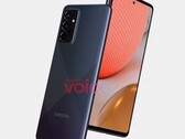 A Galaxy A72 (5G) render. (Fonte: Voz)