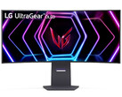 O UltraGear OLED 39GS95QE tem uma curvatura modesta de 800R. (Fonte da imagem: LG)