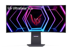 O UltraGear OLED 39GS95QE tem uma curvatura modesta de 800R. (Fonte da imagem: LG)