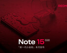 Um dos novos smartphones Redmi Note 15 Pro da Xiaomi virado para cima, revelando sua tela plana. (Fonte da imagem: Xiaomi - editado)