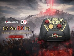 O GameSir G7 Pro 8K PC - Nioh 3 Edition tem uma taxa de polling de 8.000 Hz.