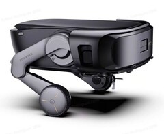 O Roborock Saros Rover pode se apoiar em duas pernas (Fonte da imagem: Roborock)