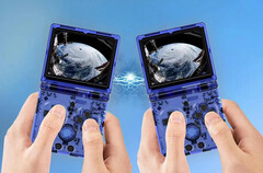 A Anbernic se baseou fortemente nas cores clássicas da Nintendo para o lançamento do RG35XX SP. (Fonte da imagem: Anbernic)