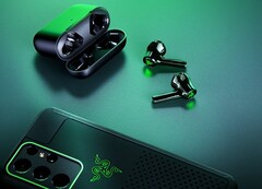 O mais recente Hammerhead TWS X da Razer é destinado a jogadores e apresenta um modo de jogo de baixa latência de 60 ms. (Imagem: Razer)