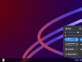 Área de trabalho Linux ao vivo do Oreon 10 com painel de configurações exibido 