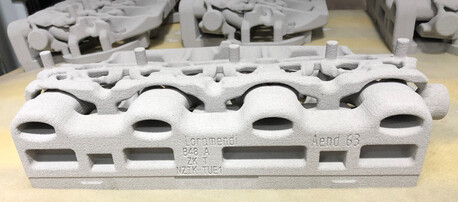 núcleos de areia impressos em 3D feitos com a tecnologia voxeljet (Fonte da imagem: Loramendi)