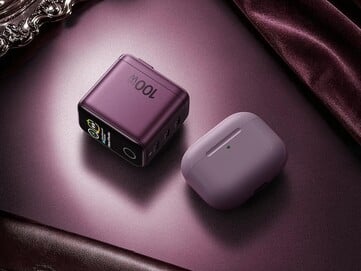 Tem aproximadamente o mesmo tamanho que um estojo de AirPods