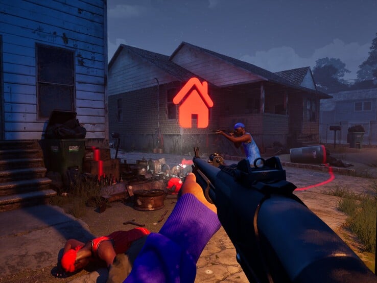Esta captura de ecrã mostra o modo Turf War, em que os jogadores têm de defender pontos de controlo.