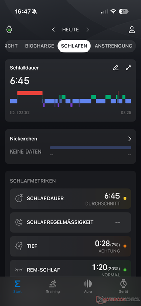 ...com um aviso após uma noite curta
