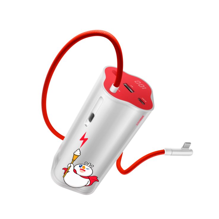O OnePlus 150W SuperVOOC Power Bank Snow King Edition. (Fonte da imagem: OnePlus, editado)