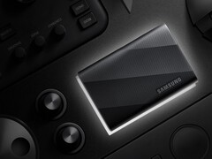 O Samsung Portable SSD série T9 tem velocidades de leitura/gravação de até 2.000 MB/s. (Fonte da imagem: Samsung)