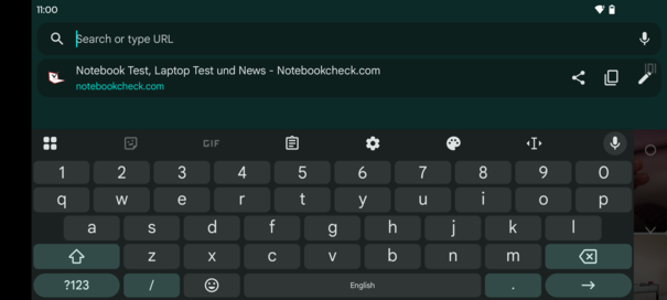 Teclado horizontal
