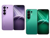 O Tecno Camon 50 Pro tem uma tela curva, enquanto o Camon 50 tem uma tela plana.