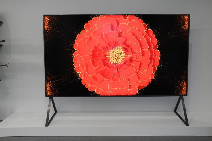 BOE 110 polegadas 8K 120 Hz display. (Fonte da imagem: BOE)