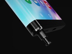 A Samsung patenteou um projeto de smartphone com tela envolvente. (Fonte de imagem: LetsGoDigital &amp;amp; Technizo Concept)