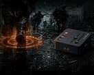 Renderização artística da placa de som para jogos Fosi Audio C3 mostrando a tecnologia StepSense.