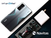 A versão com o tema F1 K50 Gaming Edition e seu tijolo de poder. (Fonte: Navitas)