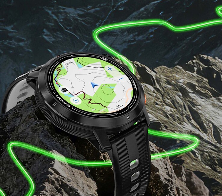 A exibição de mapas é suportada