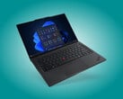 O ThinkPad E14 Gen 8 integra recursos clássicos do ThinkPad, incluindo o TrackPoint e teclas de seta de tamanho normal.