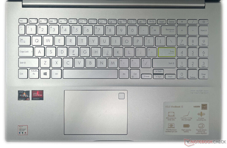 O Touchpad do VivoBook 15 KM513 parece um pouco apertado