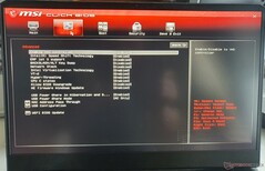 MSI Vector GP76 BIOS: Avançado