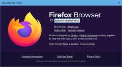 Firefox 86 a Firefox 87 notificação de atualização (Fonte: Própria)