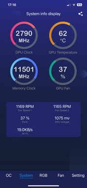 Informações sobre o desempenho da GPU