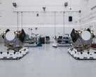 As duas espaçonaves ESCAPADE da NASA (Fonte da imagem: Rocket Lab; cortada)