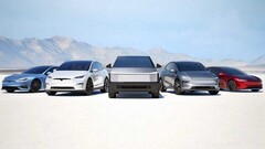 Vários modelos da Tesla, incluindo o Cybertruck, agora podem ser alugados diretamente da Tesla na Califórnia por menos de US$ 100 por dia. (Fonte da imagem: Tesla)