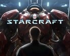 Banner do jogo de tiro StarCraft exibido