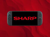 Console Switch 2 exibido com tela LCD da Sharp