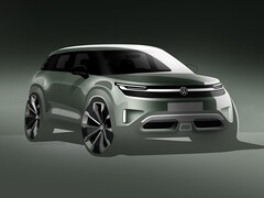 O ID.2X da Volkswagen foi mostrado em esboços (acima). (Fonte da imagem: Volkswagen via Instagram)