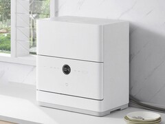 A Xiaomi Mijia Smart Desktop Dishwasher S1 tem um ajuste de lavagem inteligente AI. (Fonte da imagem: Xiaomi)