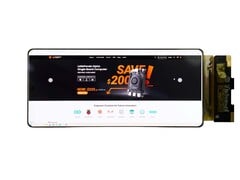 A nova tela AMOLED dobrável vem com uma placa de driver adequada